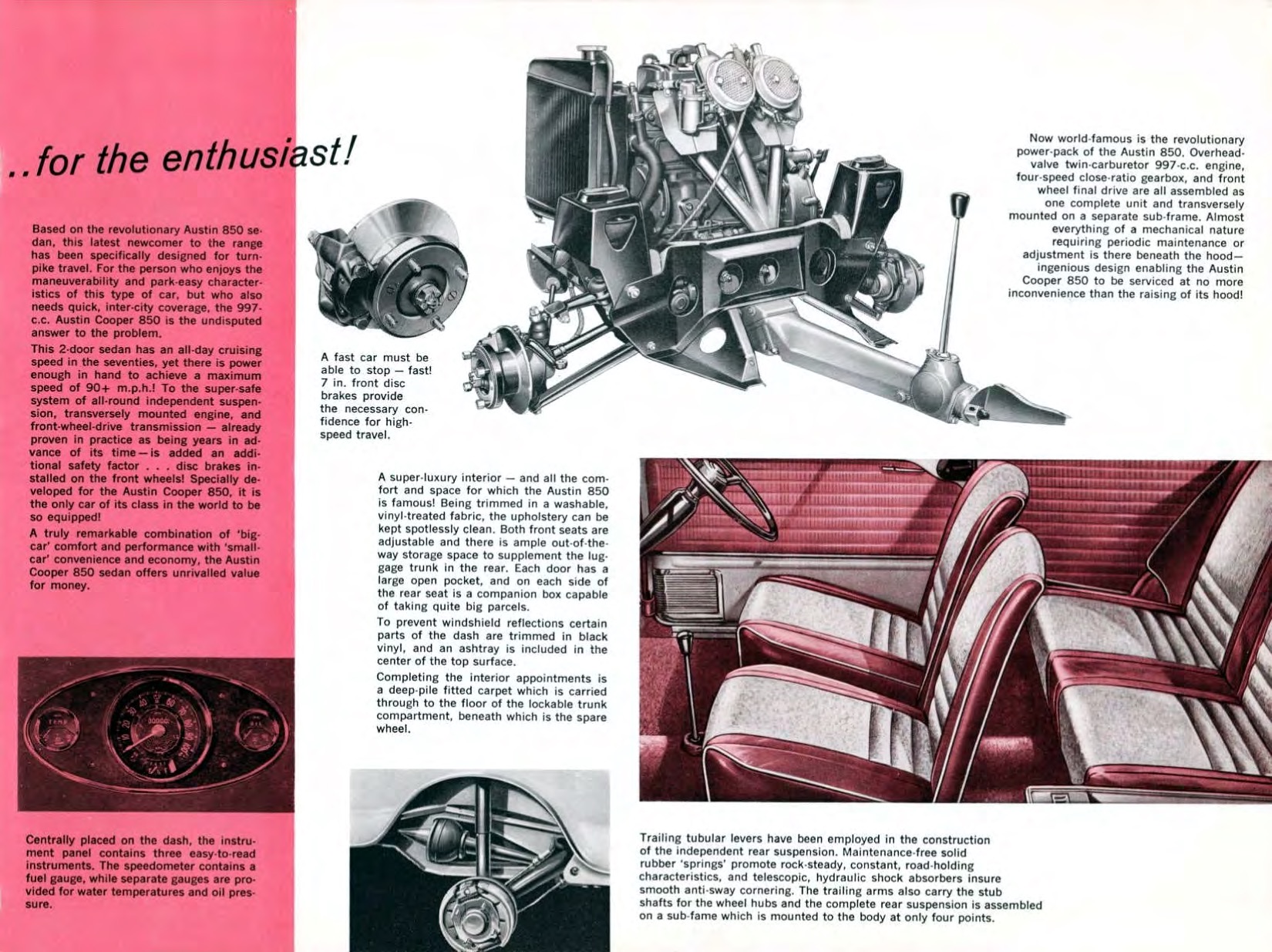 1960 Austin Cooper 850 Brochure Page 2